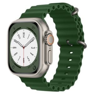 Apple Watch Ultra 2 49mm Natural Titanium Green Band Second-Hand Bun